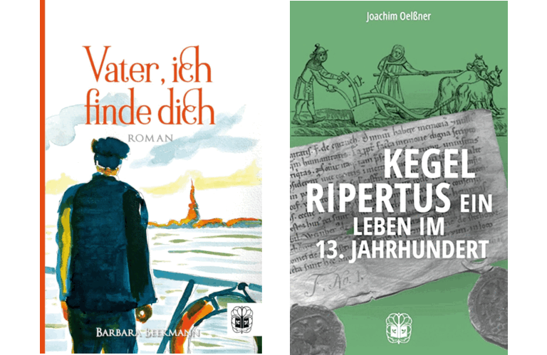 Die beiden Bücher der Lesung nebeneinander