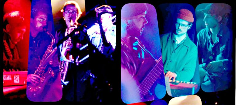 Collage aus Fotos der einzelnen Musiker des Ensembles