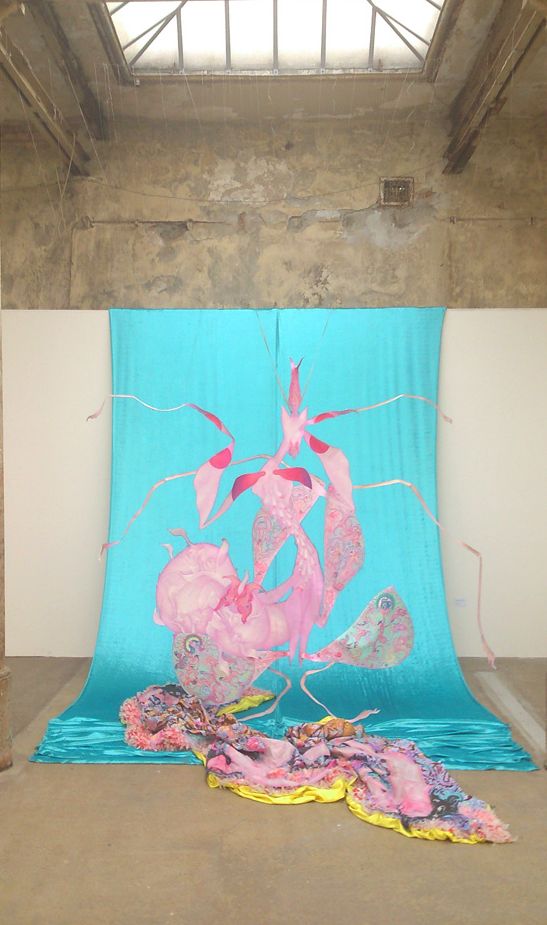 Installation in der Ausstellung mehrwert