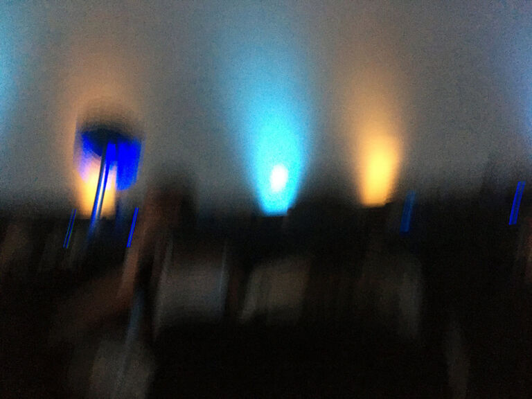 Unscharfes Foto mit Lichteffekten