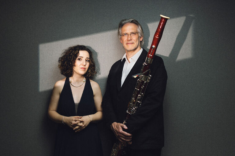 Porträtfoto der Pianistin und des Fagottisten