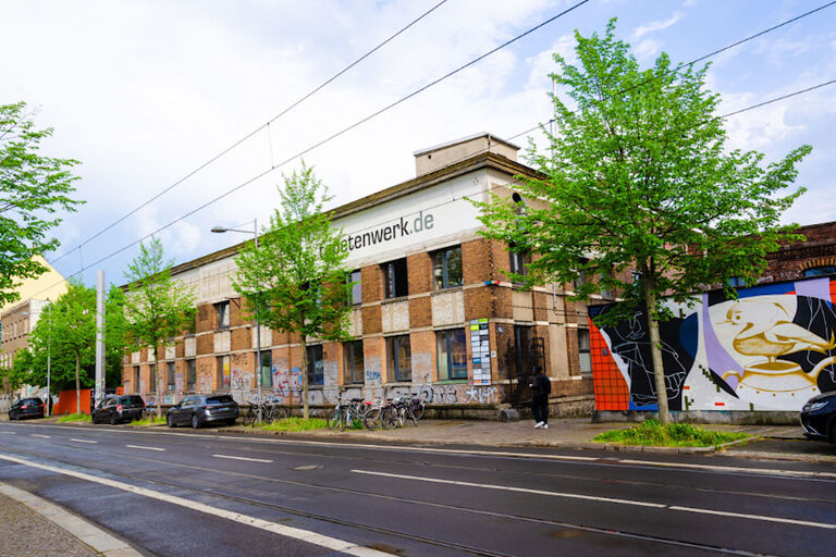 Foto des Tapetenwerks an der Lützner Straße