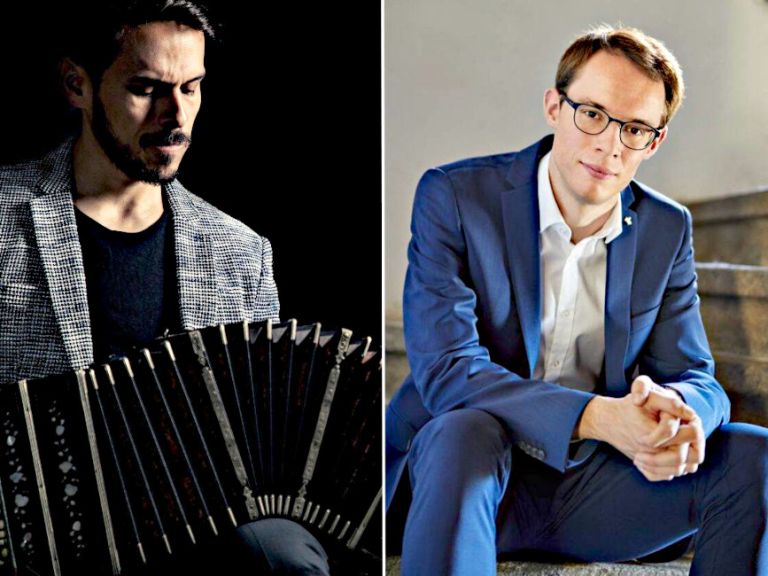Zwei Portraitfotos der beiden Musikerinnen nebeneinander