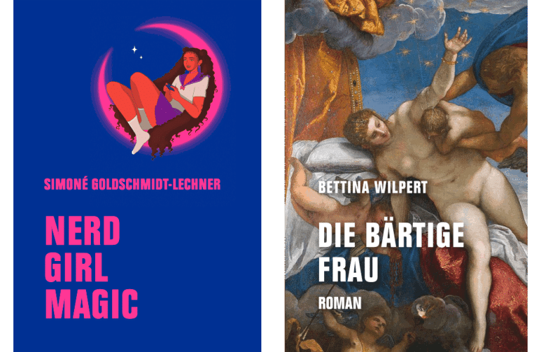 Die Buchcover von Simoné Goldschmidt-Lechner und Bettina Wilpert nebeneinander