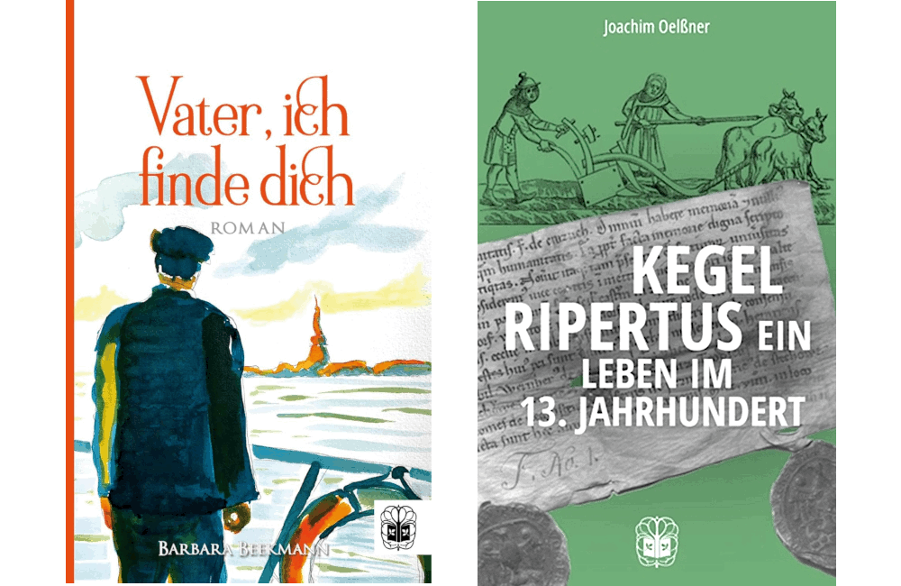 Die beiden Bücher der Lesung nebeneinander