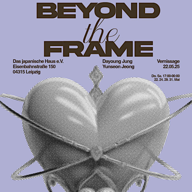 Der Flyer zur Ausstellung zeigt die Grafik eines Herzens mit verschiedenen Schmuckelementen