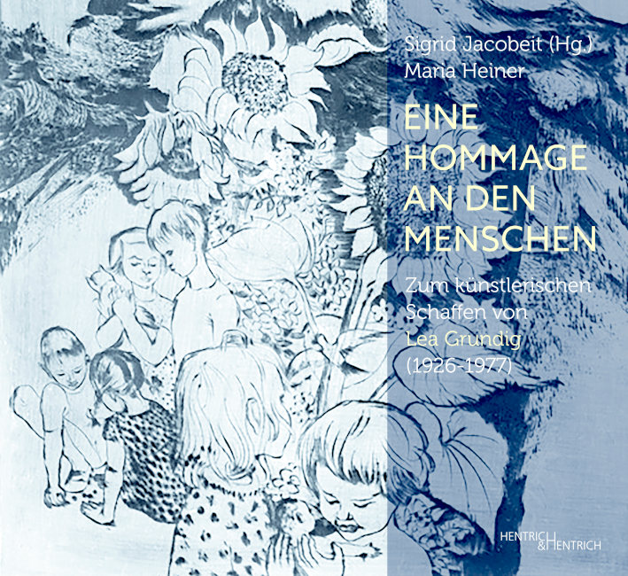 Auf dem Bucheinband ist eine Zeichnung von spielenden Kindern und Sonnenblumen abgebildet.