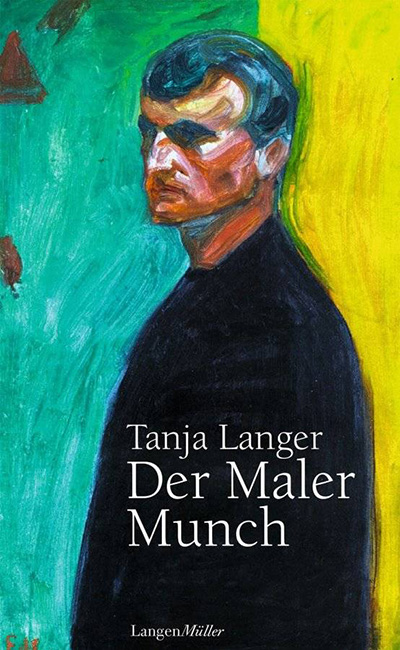 Auf dem Buchcover ist ein Sepbsportrait der Malers Edvard Munch zu sehen.