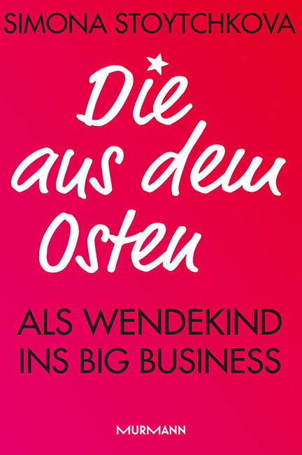 Das Buchcover ist in rot gehalten, mit schwarzer und weißer Schrift.