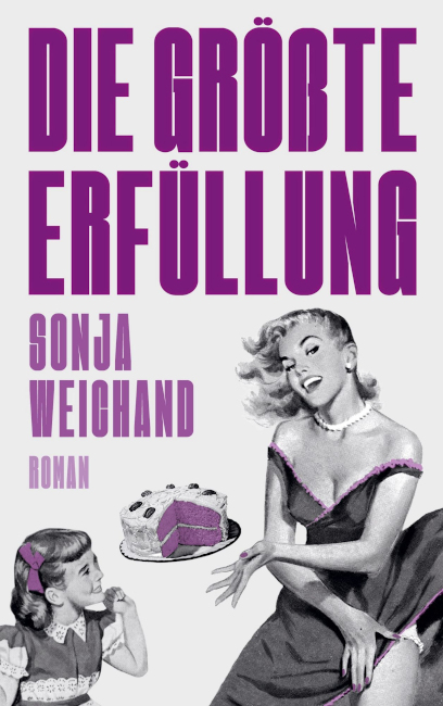 Auf dem Buchcover ist eine attraktive, lachende junge Frau zu sehen, die einnem ebenfalls lachendem Kind einen Teller mit einer torte hinhält.