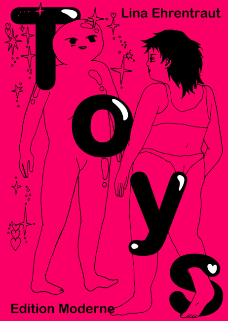 Auf dem buchcover ist eine Zeichnung von Tony mit ihrem Sex-Roboter zu sehen.
