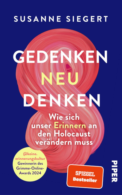 Auf dem Buchcover ist ein rotes Gebilde zu sehen, das an einen Wollknäul erinnert.