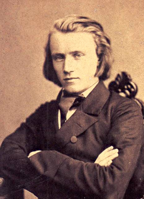 Historisches Foto von Johannes Brahms