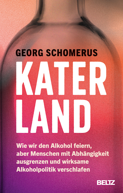 Auf dem Buchcover ist als Hintergrund eine leere Flasche abgebildet.