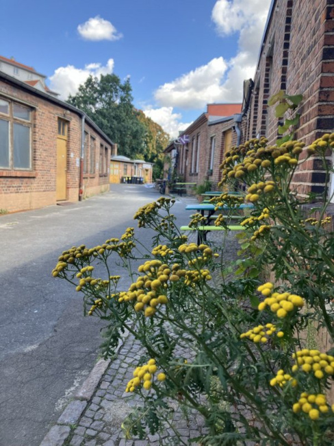 Blick in einen historischen Gewerbehof