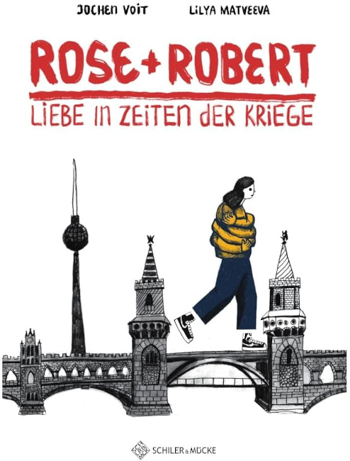 Das Buchcover zeigt die Protagonistin Rosa und Berliner Wahrzeichen