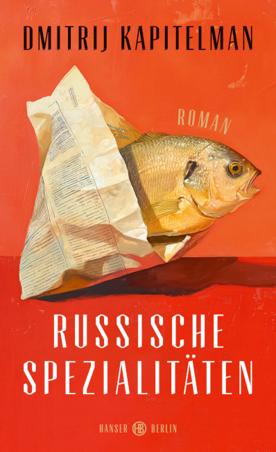 Auf dem Buchcover ist ein in Zeitung eingewickelter Fisch zu sehen.