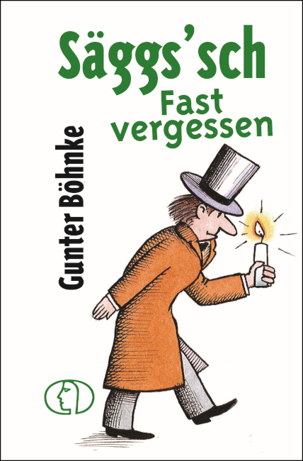 Das Buchcover zeigt einen Mann in Mantel und mit Zylinder, der eine Kerze trägt.