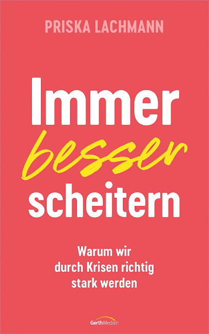 Der Titel des Buches ist in weißer und gelber Schrift auf einem rosfarbenen Hintergrund gedruckt worden.