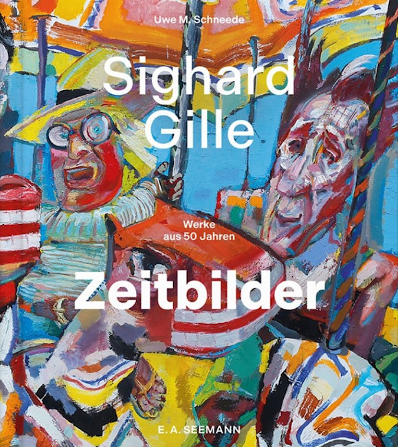 Auf dem Buchcover ist ein farbenfrohes Gemälde zu sehen, auf dem man zwei Personen erkennt