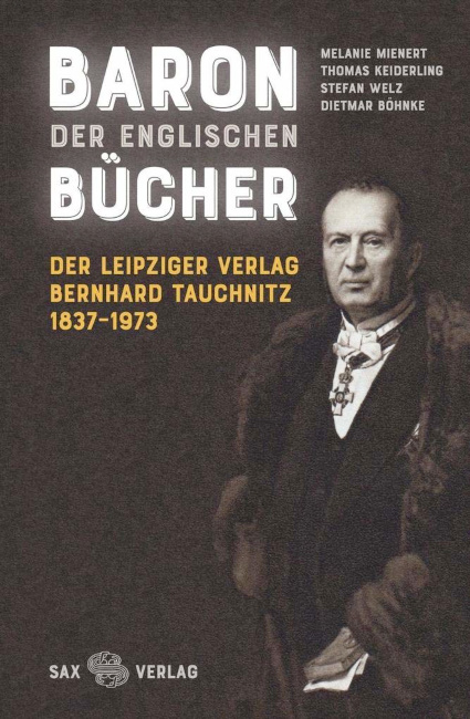 Das Buchcover zeigt ein historisches Foto des Verlegers im Pelzmantel und mit einem Orden um den Hals.