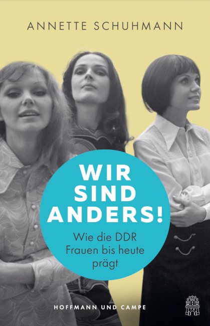 Das Buchcover zeigt drei historische Fotos von Frauen aus der DDR.